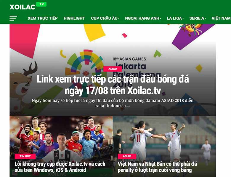 Xoilac TV - Trang xem bóng đá trực tuyến bằng tiếng Việt