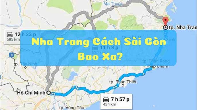 Từ Sài Gòn đi đến Nha Trang hết bao nhiêu km?