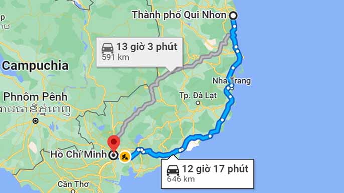 Khám phá xem khoảng cách Sài gòn Quy Nhơn bao nhiêu KM?
